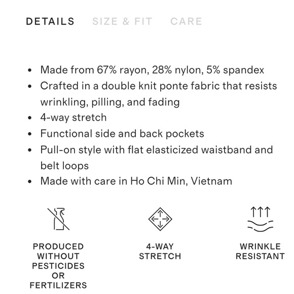 EUC Quince Olive Ultra Stretch Ponte Straight Leg 4-Pocket Pants - Picture 16 of 16